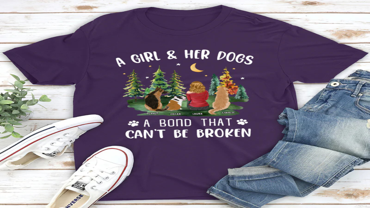 A girl and her dog shirt