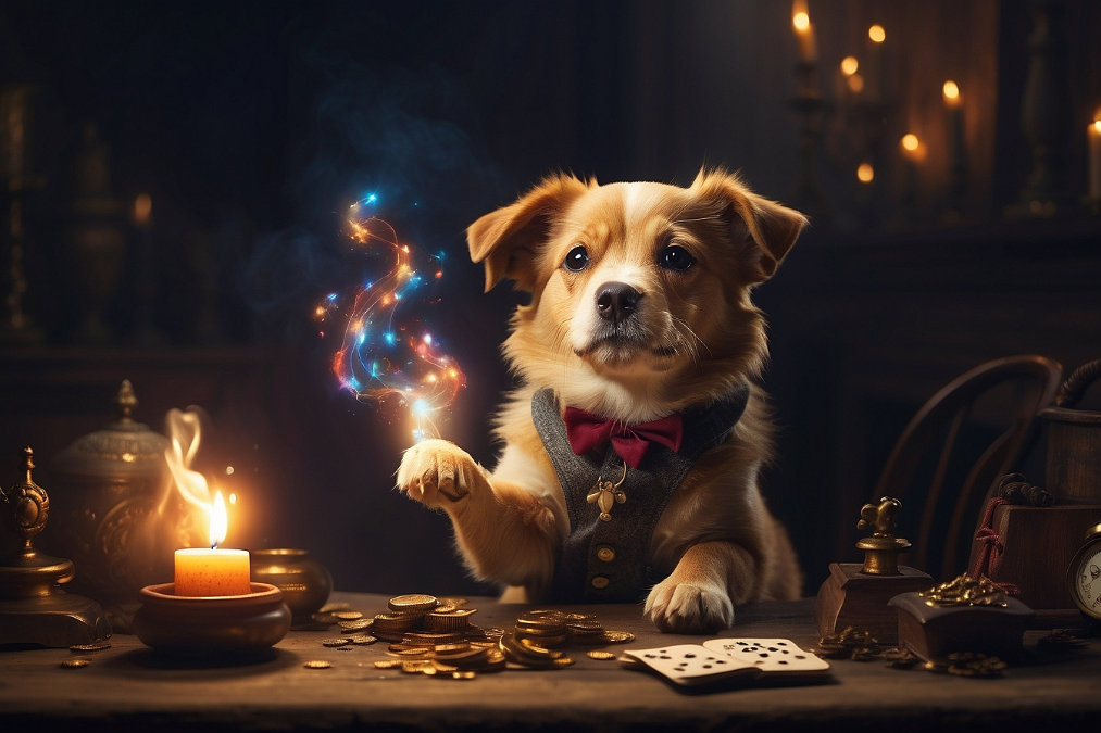 What do you call a dog that can do magic?