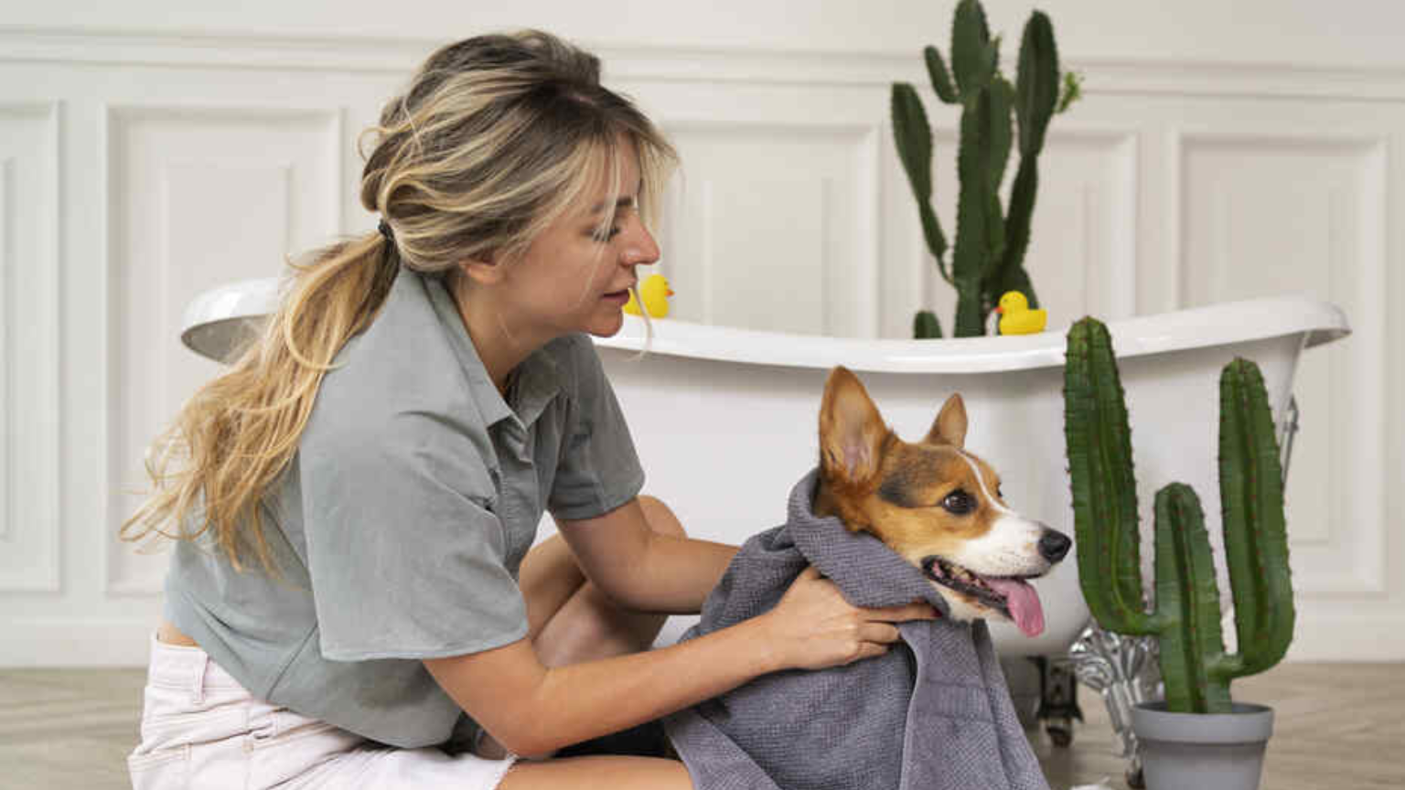 Restrain a Dog with a Towel