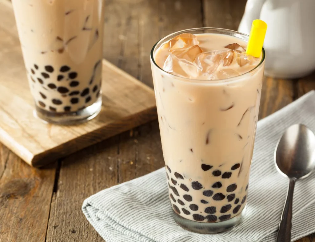 bubble tea made of